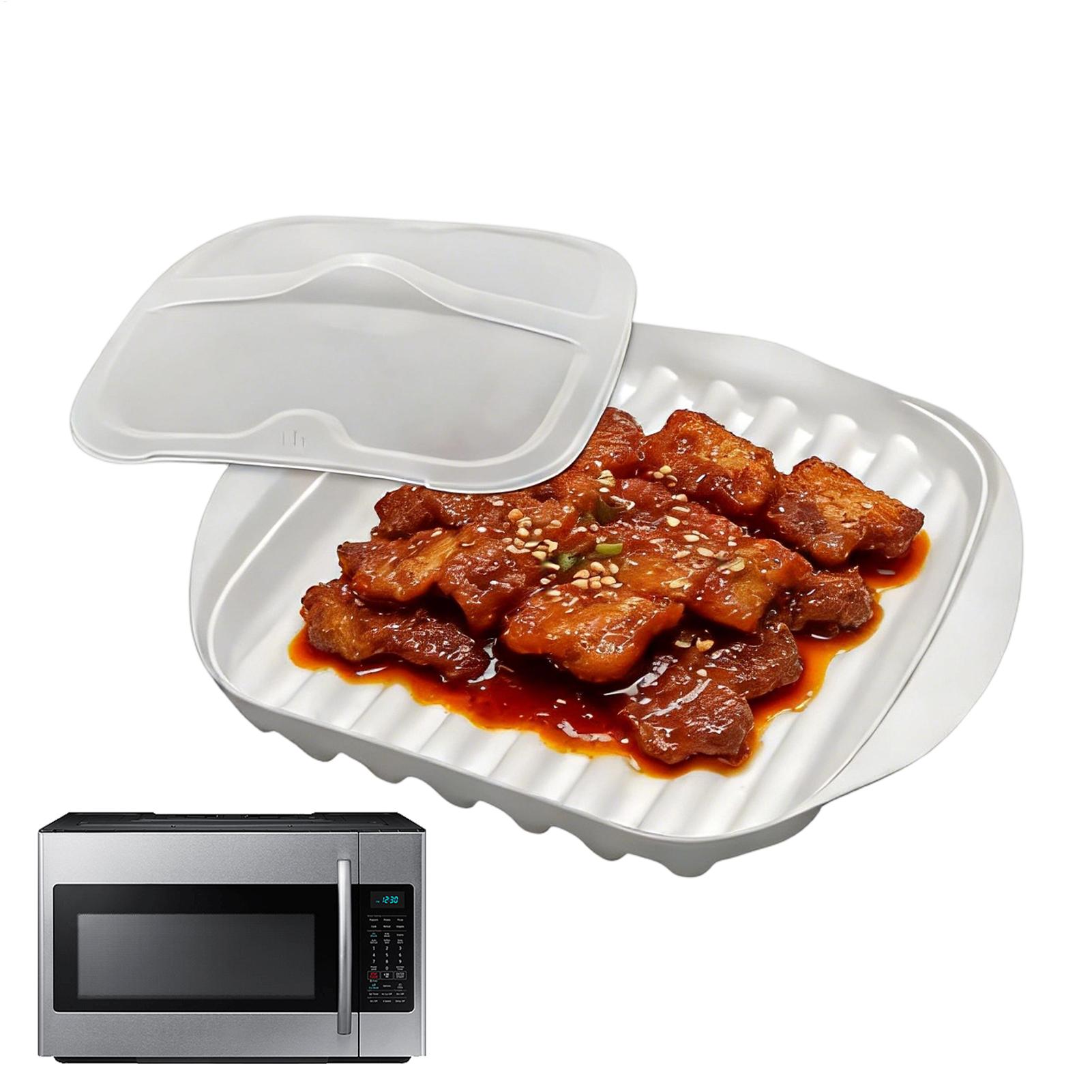 Meal Prep Hot Dogs - 전자레인지 베이컨 트레이 논스틱 주방용품 전자레인지용