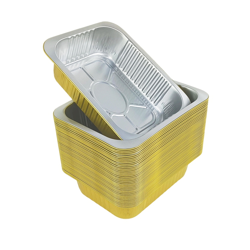 Meal Prep Menu - 일회용 금색 로스팅 팬 10개입 1400ml