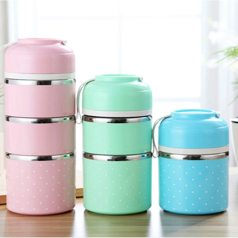 Stainless Bento Box - 휴대용 일본 도시락 상자 누출 방지