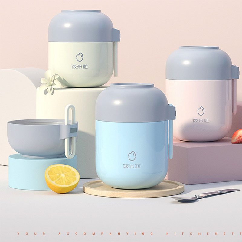 Stainless Bento Box - 500/700ml 여성용 브레이징 포트(손잡이 포함) 작업용,