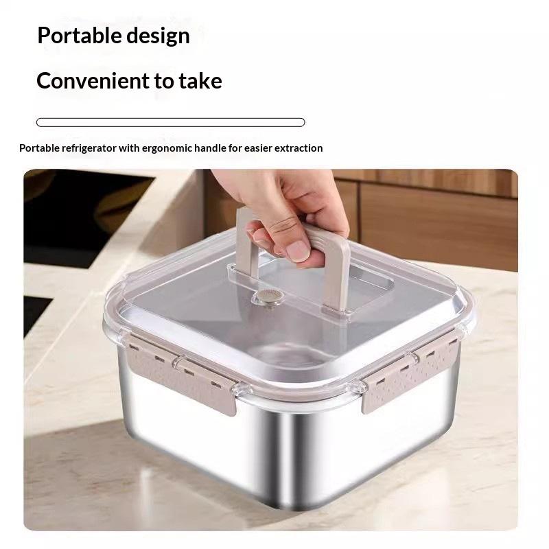 휴대용 대용량 스테인레스 스틸 음식 용기 손잡이가 있는 - Stainless Bento Box 리뷰 및 가격