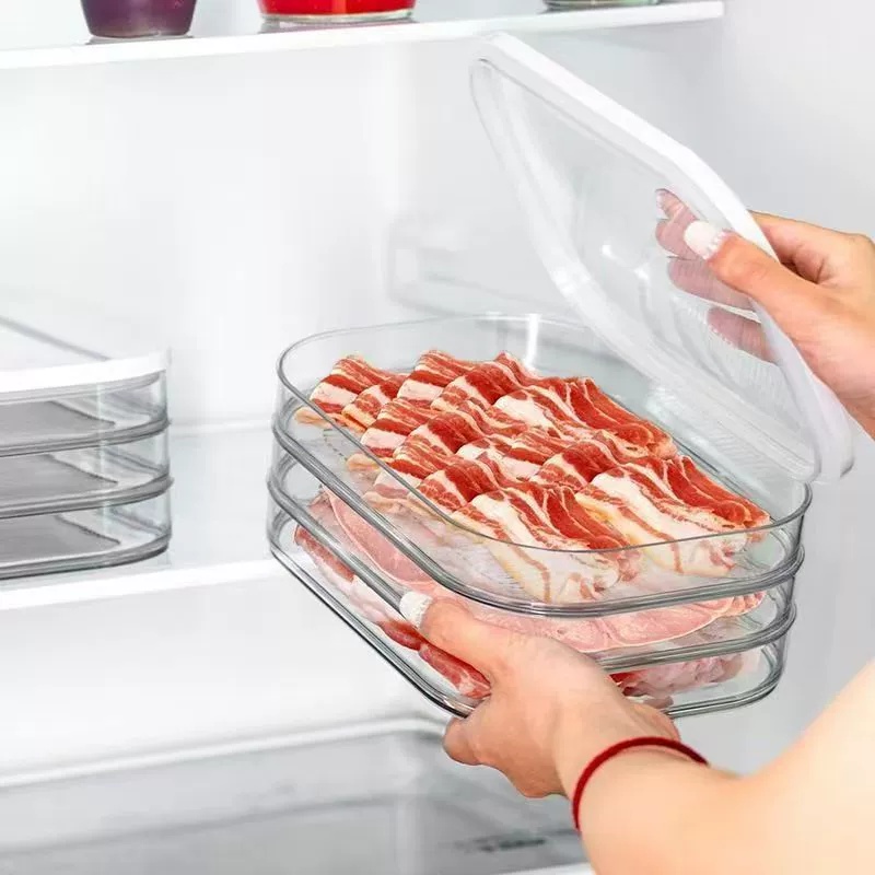 투명 뚜껑이 있는 쌓을 수 있는 냉장고 고기 보관 용기 - Meal Prep For Cutting 리뷰 및 가격