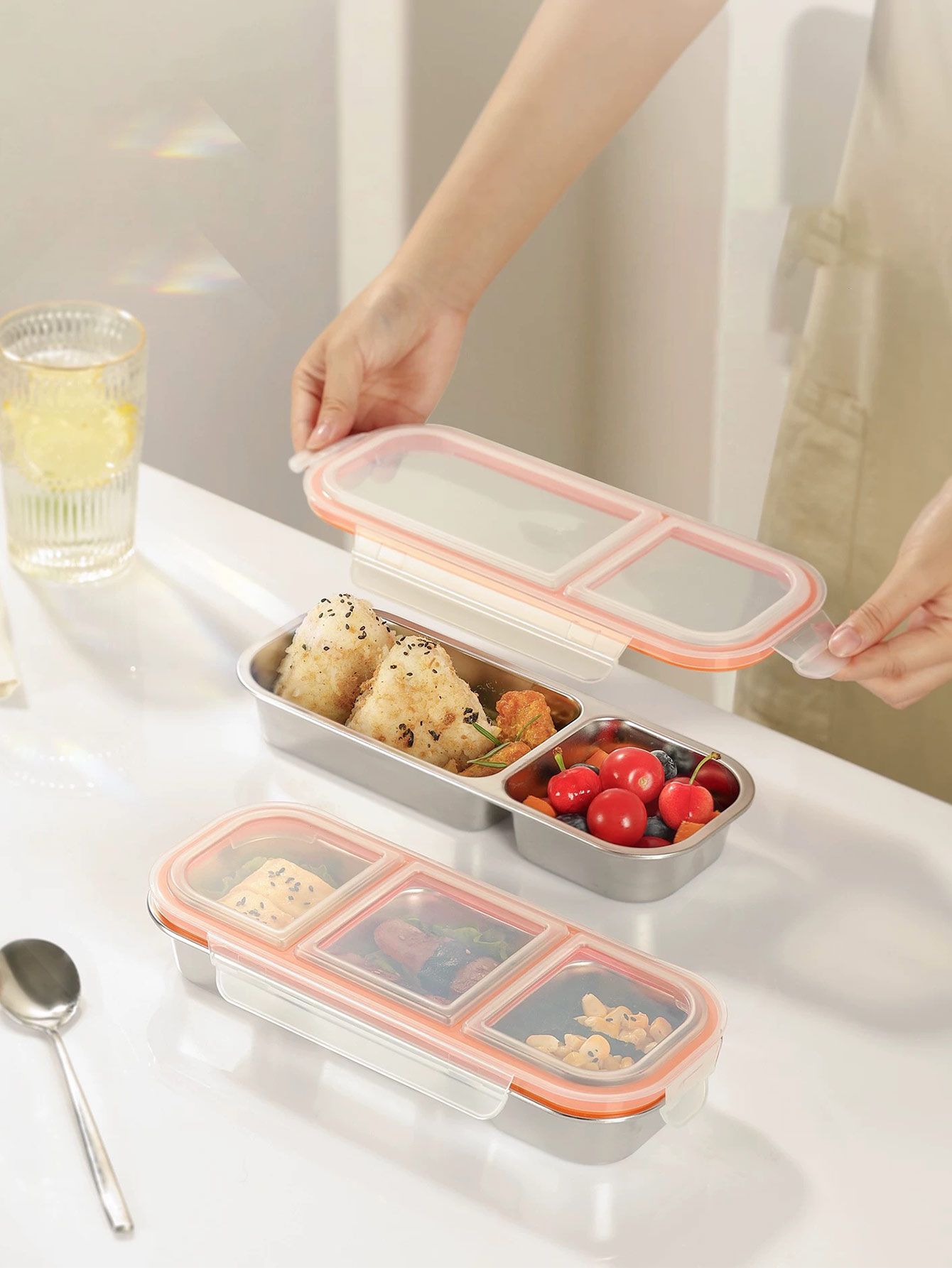 체중 감량 식사를 위한 스테인레스 스틸 가벼운 음식 미 - Stainless Bento Box 리뷰 및 가격