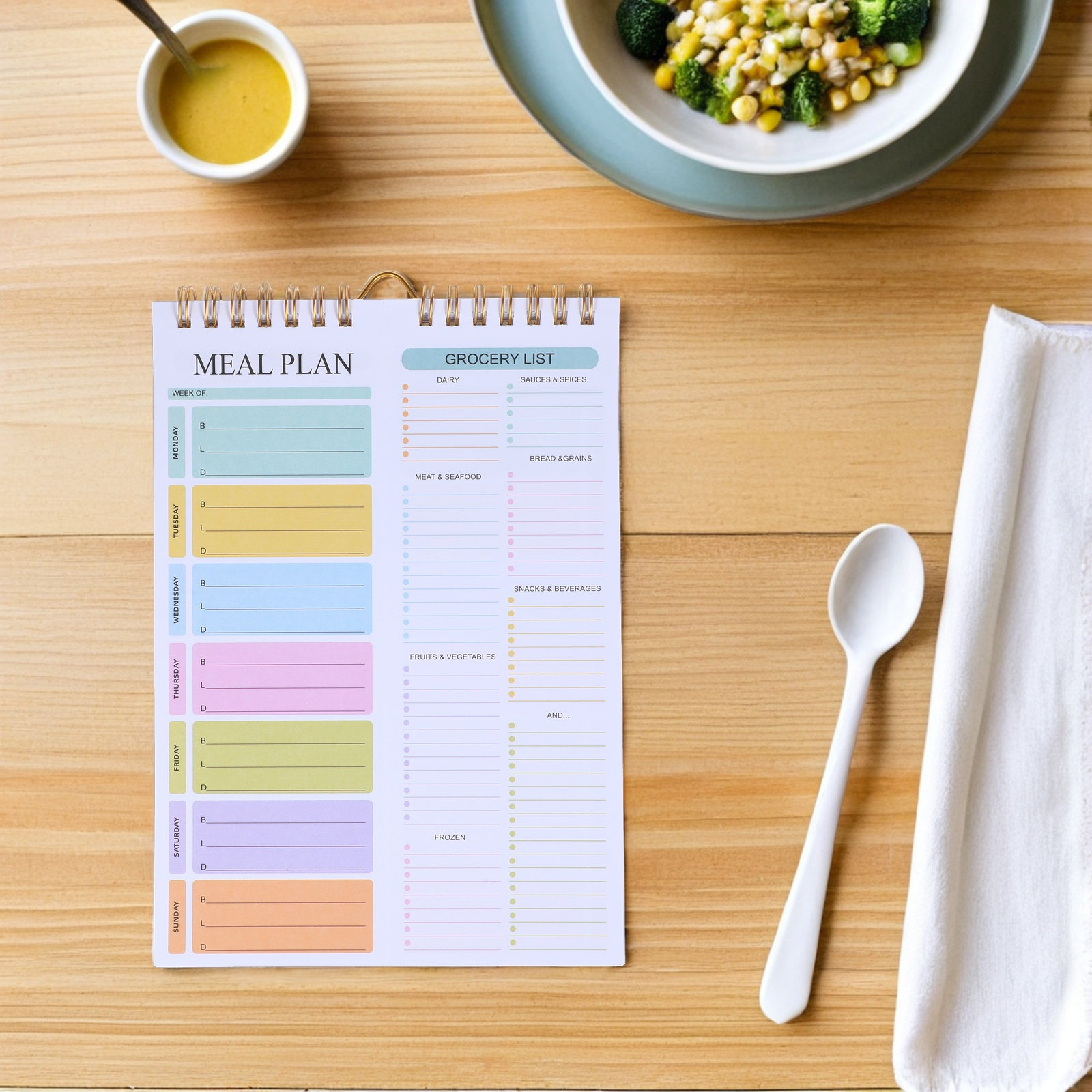 주간 식단 플래너 노트북 A5 스프링 무일자 52매 메 - Meal Prep Menu 리뷰 및 가격