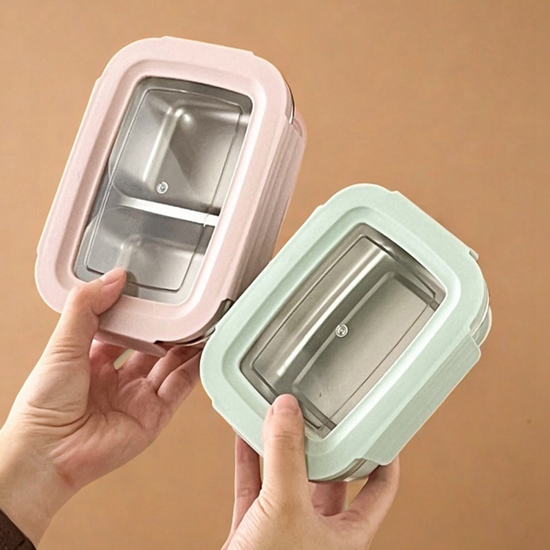 304 스테인리스 스틸 분리형 뚜껑이 있는 도시락통 학 - Stainless Bento Box 리뷰 및 가격