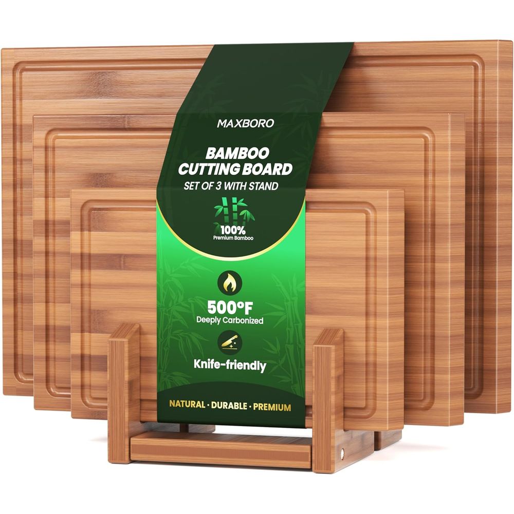 삼면 대나무 도마 세트(스탠드 포함), 식사 준비, 서 - Meal Prep Menu 리뷰 및 가격
