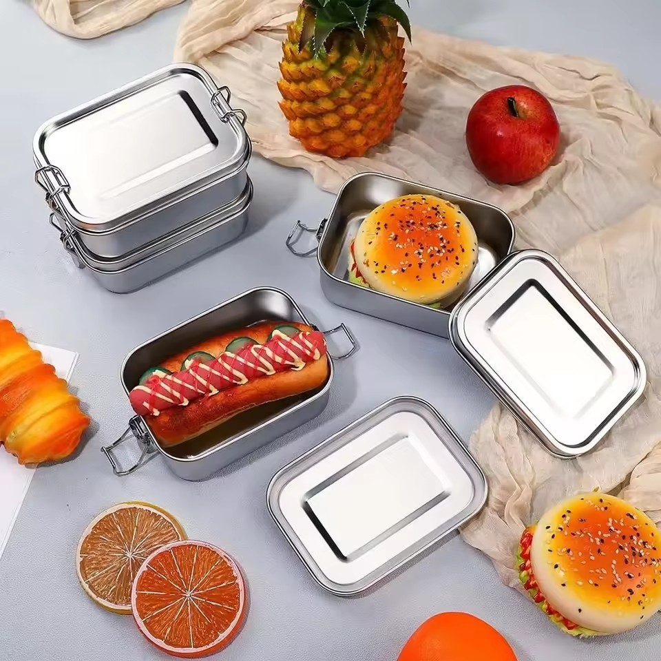 내구성 있는 스테인리스 스틸 도시락, 대용량 사각형 뚜 - Stainless Bento Box 리뷰 및 가격