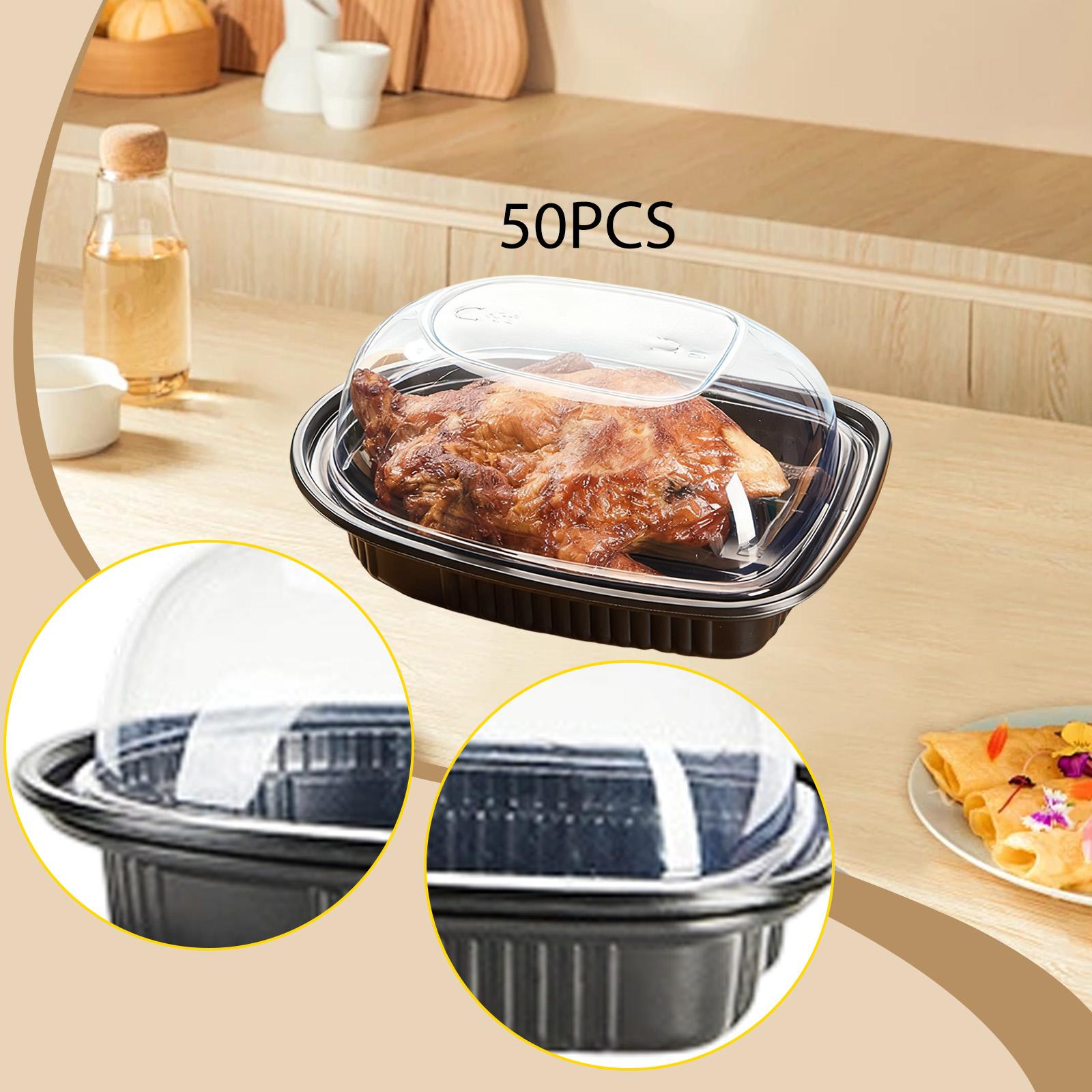50개 로티세리 치킨 로스터 용기 보관함, 열 및 냉동 - Meal Prep Chicken 리뷰 및 가격